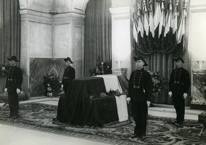 France Paris Death of Paul Painlevé Catafalque Old Photo Meurisse 1933