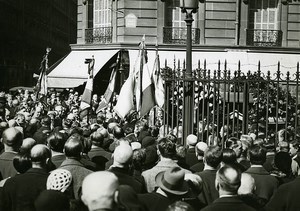 France Paris Funeral of Russian General Nikolai Baratov Old Photo Meurisse 1932