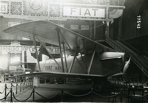 France Paris Airshow Aviation Fiat ARF Racing Airplane Old Photo Meurisse 1919