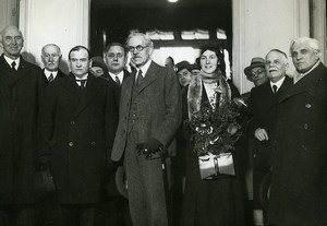 Paris Gare de Lyon Politics Daladier MacDonald Lord Tyrell Photo Meurisse 1932