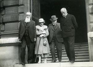 Paris Institut Pasteur M Lacroix, Poincaré, Louis Martin Old Photo Meurisse 1934