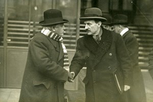 Paris Politics Ministers Camille Chautemps Paul Boncour Old Meurisse Photo 1930