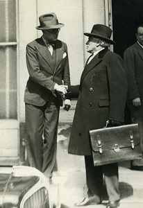 Paris Politician Paul Boncour & Pierre Cot War Ministry Old Meurisse Photo 1932