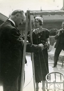 Paris Albert Lebrun rue Figuier Nursery Opening Old Meurisse Photo 1933