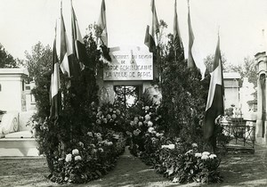 Paris Montparnasse Cemetery Republican Guards Memorial Old Meurisse Photo 1930