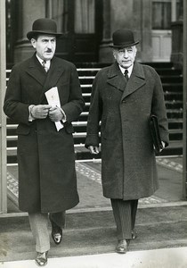 Paris French Politics Germain Martin & Adrien Marquet Old Meurisse Photo 1934