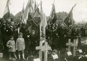 France Cernay Cemetery Ceremony Franco-Czechoslovak Photo 1930