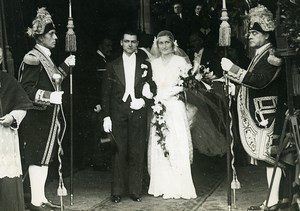 France Rambouillet Wedding Jean Lebrun & Mlle Marin Old Meurisse Photo 1932
