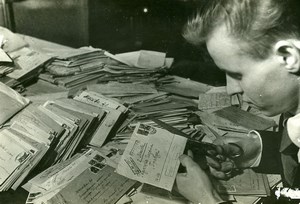 URSS Moscou fabrication du journal La Pravda Courrier des Lecteurs? Ancienne Photo 1947