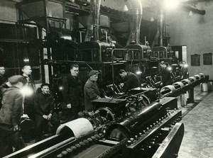 Russia Moscow production Pravda newspaper Printing Press? Old Photo 1947