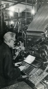 URSS Moscou fabrication du journal La Pravda Imprimeur ancienne Photo 1947