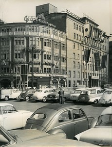 East Germany Leipzig Autumn Fair Car Park Automobile Old Photo 1962