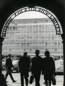 East Germany Leipzig Market Museum Entrance Autumn Fair Old Photo 1965