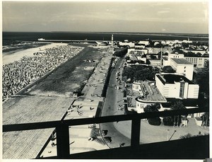 East Germany Rostock View from new hotel Neptun Baltic Sea Old Photo 1971