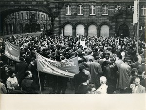 Germany Frankfurt am Main Atomic War Demonstration Old Photo 24 May 1965