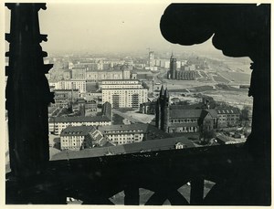 East Germany Magdeburg Panorama from the Cathedral Old Photo 1971