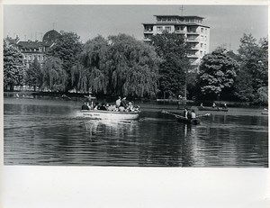 East Germany Chemnitz City Center Lake Karl-Marx-Stadt Old Photo 1968