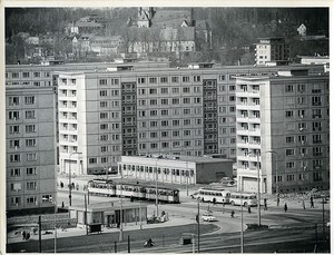 East Germany Chemnitz Tramway Wilhelm Pieck & Helmut Just Strasse Old Photo 1965