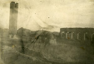 Syria French Military Mandate Al-Raqqah Leaning Tower Roman Ruins Old Photo 1928