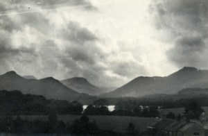 England Lake District Borrowdale Valley Clouds Old Amateur Photo 1930