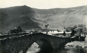 England Lake District Borrowdale Stone Bridge Old Amateur Photo 1930