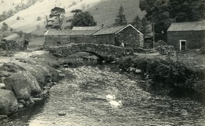 England Lake District Watendlath Packhorse Stone Bridge Old Amateur Photo 1930