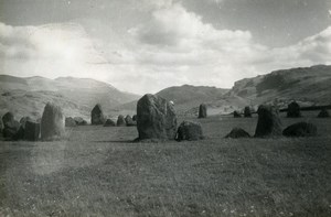 England Lake District Keswick Castlerigg Stone Circle Old Amateur Photo 1930