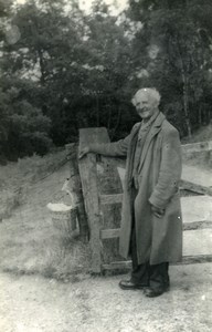 England Lake District Caldbeck Old man portrait Old Amateur Photo 1930