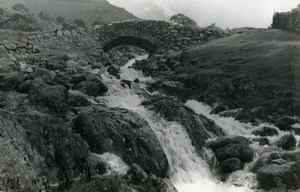 England Lake District Ashness Bridge Stone Bridge Old Amateur Photo 1930