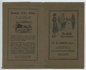 Lancashire? H.H. Briggs Nelson Kodak photo advertising wallet circa 1920 - 1950