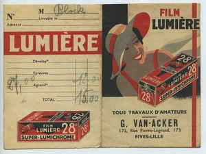 France Lille Van Acker Lumiere photo advertising wallet circa 1920 - 1950 #1