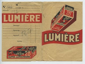 France pochette photo publicitaire Lumiere vers  1920 - 1950 #1