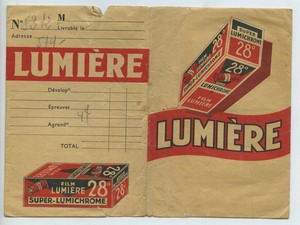 France Lumiere photo advertising wallet circa 1920 - 1950 #2