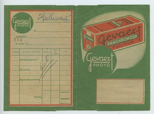 France Geveart photo advertising wallet circa 1920 - 1950