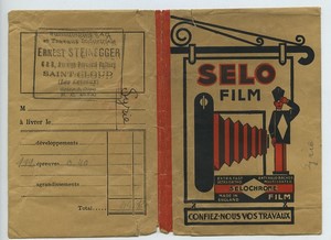 France Saint Cloud pochette photo publicitaire Selo Ilford vers  1920 - 1950