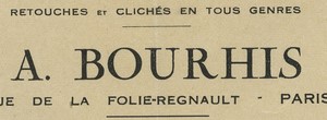 France Paris photographie industrielle Bourhis 1936 Invoice