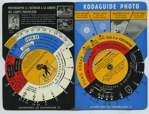 France Kodaguide Photo Exposure pocket calculator
