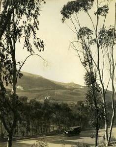 USA California Palos Verdes Peninsula Panorama Automobile Old Photo 1920's