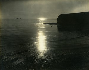 USA California Palos Verdes Peninsula Seaside Sun Reflection Old Photo 1920's