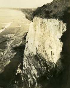 USA California Palos Verdes Peninsula Seaside Cliffs Old Photo 1920's