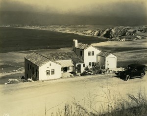 USA California Palos Verdes Peninsula Panorama Automobile Old Photo 1920's