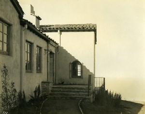 USA California Palos Verdes Peninsula Seaside House Old Photo 1920's