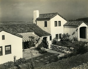 USA California Palos Verdes Peninsula House Garden Old Photo 1920's