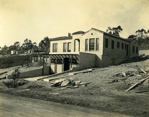 USA California Palos Verdes Peninsula House Construction Old Photo 1920's