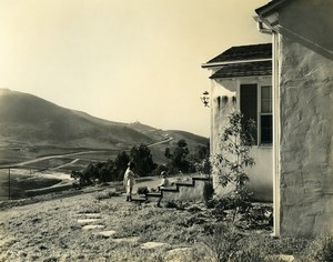 USA California Palos Verdes Peninsula Panorama Children Old Photo 1920's
