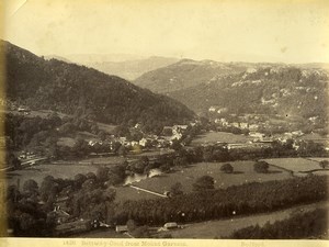 Wales Betws y Coed from Mount Garmon Old Photo Bedford circa 1870