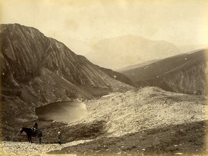 Wales Snowdon ascent from Llanberis Old Photo Bedford circa 1870