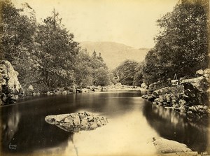 Wales Painter Ghost on River side Old Photo Frith circa 1870