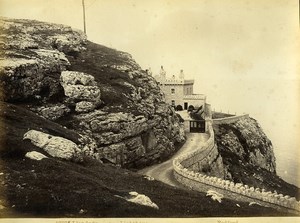 Wales Llandudno the Lighthouse seaside Old Photo Bedford circa 1870