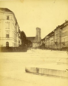 Germany Munich München Frauenkirche Old Photo circa 1868